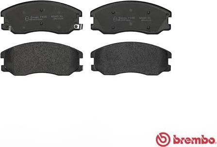 Brembo P 10 003 - Bromsbeläggssats, skivbroms xdelar.se