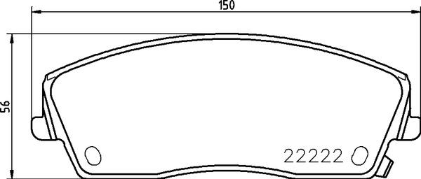 Brembo P 11 041 - Bromsbeläggssats, skivbroms xdelar.se