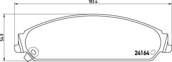 Brembo P 11 017 - Bromsbeläggssats, skivbroms xdelar.se