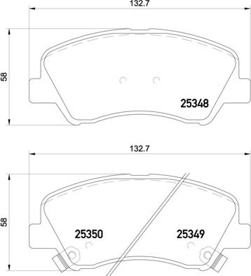 Brembo P 18 025 - Bromsbeläggssats, skivbroms xdelar.se