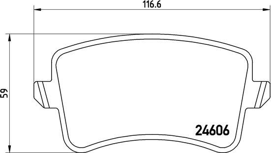 Brembo P 85 099 - Bromsbeläggssats, skivbroms xdelar.se