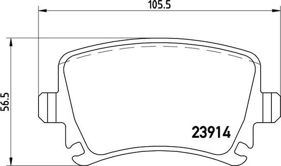 Brembo P 85 095 - Bromsbeläggssats, skivbroms xdelar.se