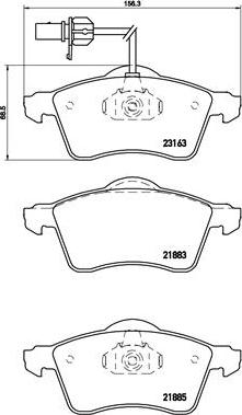 Brembo P 85 049 - Bromsbeläggssats, skivbroms xdelar.se