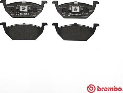 Brembo P 85 041 - Bromsbeläggssats, skivbroms xdelar.se