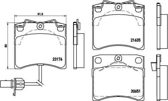 Brembo P 85 048 - Bromsbeläggssats, skivbroms xdelar.se