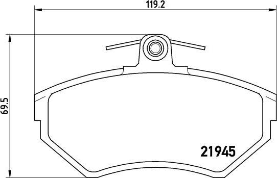 Brembo P 85 042 - Bromsbeläggssats, skivbroms xdelar.se