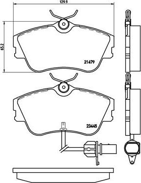 Brembo P 85 050 - Bromsbeläggssats, skivbroms xdelar.se