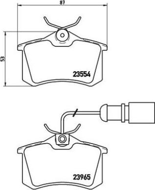 Brembo P 85 058 - Bromsbeläggssats, skivbroms xdelar.se