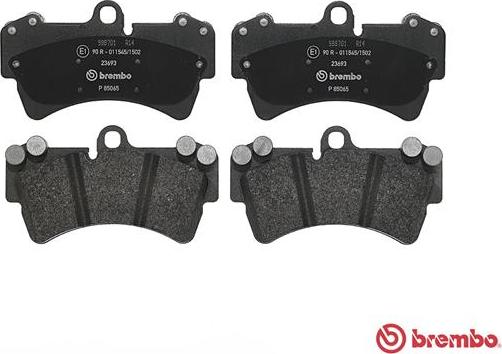 Brembo P 85 065 - Bromsbeläggssats, skivbroms xdelar.se