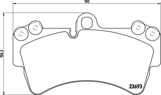 Brembo P 85 065 - Bromsbeläggssats, skivbroms xdelar.se