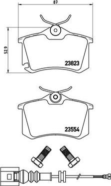 Brembo P 85 066 - Bromsbeläggssats, skivbroms xdelar.se