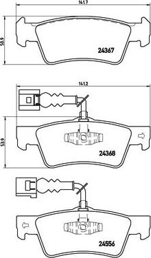 Brembo P 85 068 - Bromsbeläggssats, skivbroms xdelar.se