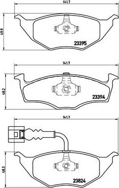 Brembo P 85 063 - Bromsbeläggssats, skivbroms xdelar.se