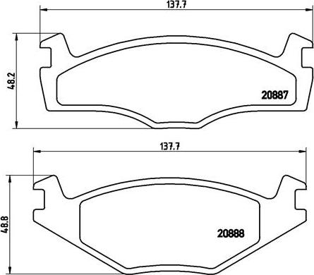 Brembo P 85 005 - Bromsbeläggssats, skivbroms xdelar.se