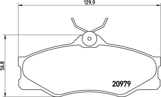 Brembo P 85 008 - Bromsbeläggssats, skivbroms xdelar.se