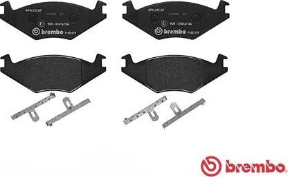 Brembo P 85 019 - Bromsbeläggssats, skivbroms xdelar.se