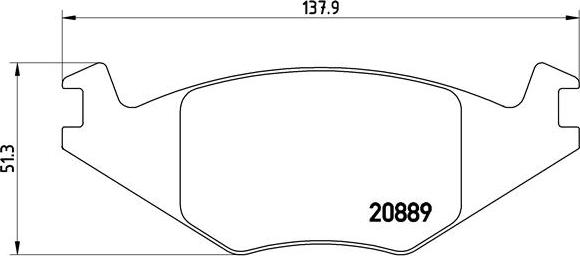 Brembo P 85 019 - Bromsbeläggssats, skivbroms xdelar.se