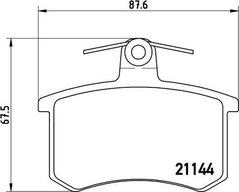 Brembo P 85 013 - Bromsbeläggssats, skivbroms xdelar.se