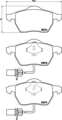 Brembo P 85 085X - Bromsbeläggssats, skivbroms xdelar.se