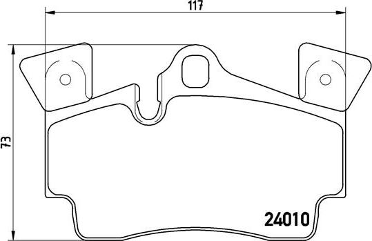 Brembo P 85 088 - Bromsbeläggssats, skivbroms xdelar.se