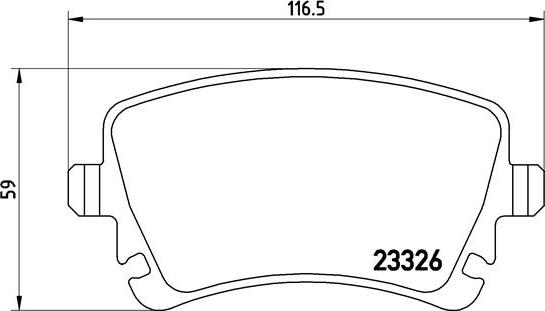 Brembo P 85 083 - Bromsbeläggssats, skivbroms xdelar.se