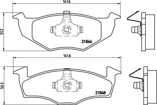 Brembo P 85 030 - Bromsbeläggssats, skivbroms xdelar.se