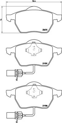 Brembo P 85 037X - Bromsbeläggssats, skivbroms xdelar.se