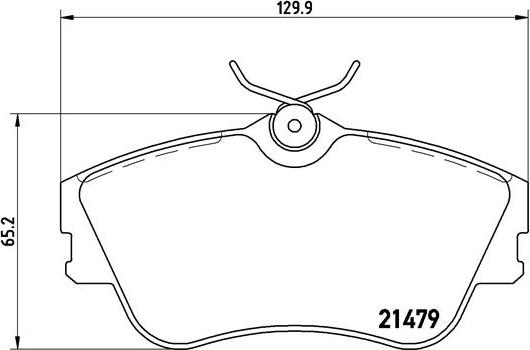 Brembo P 85 029 - Bromsbeläggssats, skivbroms xdelar.se