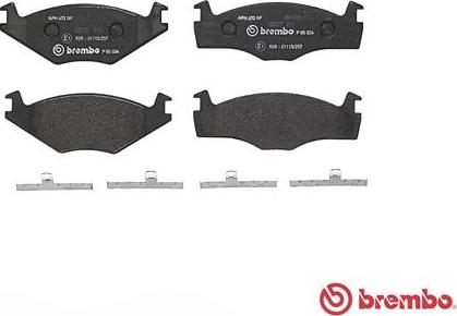 Brembo P 85 024 - Bromsbeläggssats, skivbroms xdelar.se