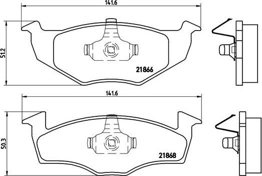 Brembo P 85 025 - Bromsbeläggssats, skivbroms xdelar.se