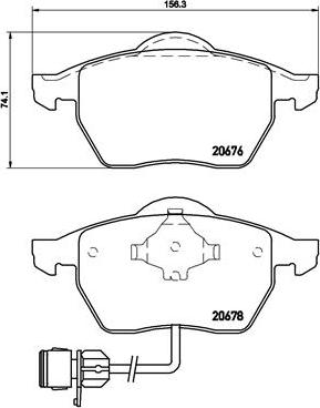 Brembo P 85 026 - Bromsbeläggssats, skivbroms xdelar.se