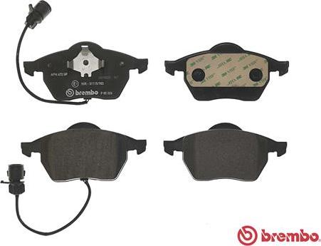 Brembo P 85 026 - Bromsbeläggssats, skivbroms xdelar.se