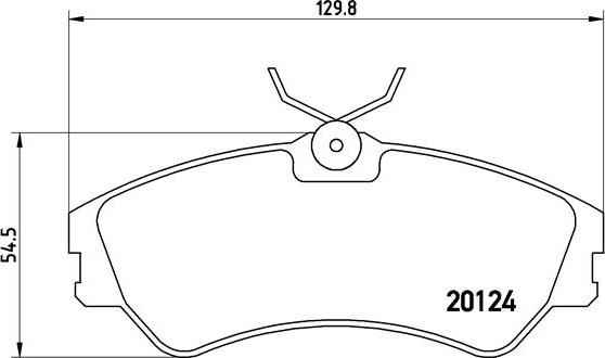 Brembo P 85 028 - Bromsbeläggssats, skivbroms xdelar.se