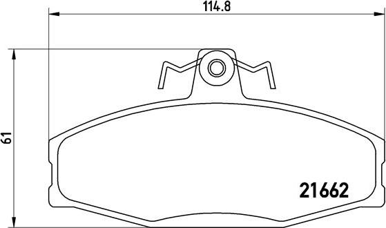 Brembo P 85 022 - Bromsbeläggssats, skivbroms xdelar.se