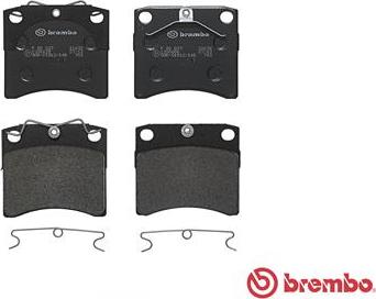 Brembo P 85 027 - Bromsbeläggssats, skivbroms xdelar.se