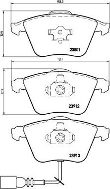 Brembo P 85 079 - Bromsbeläggssats, skivbroms xdelar.se