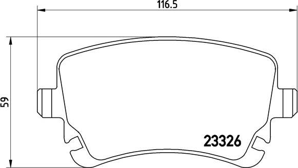 Brembo P 85 076 - Bromsbeläggssats, skivbroms xdelar.se