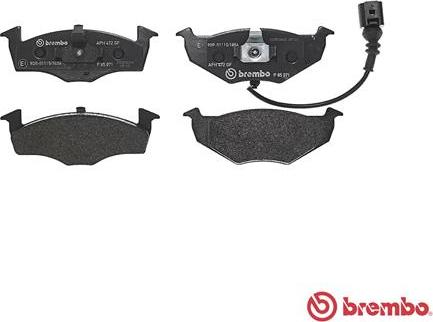 Brembo P 85 071 - Bromsbeläggssats, skivbroms xdelar.se