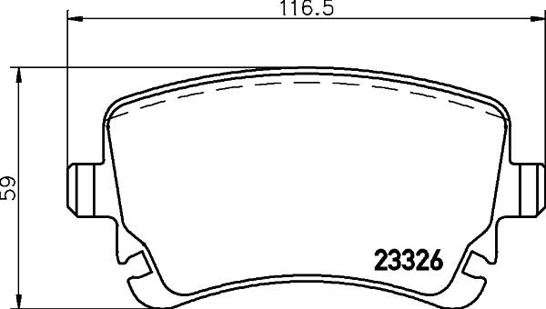 Brembo P 85 143 - Bromsbeläggssats, skivbroms xdelar.se