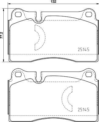 Brembo P 85 159 - Bromsbeläggssats, skivbroms xdelar.se