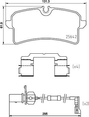 Brembo P 85 151 - Bromsbeläggssats, skivbroms xdelar.se