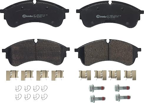 Brembo P 85 168 - Bromsbeläggssats, skivbroms xdelar.se