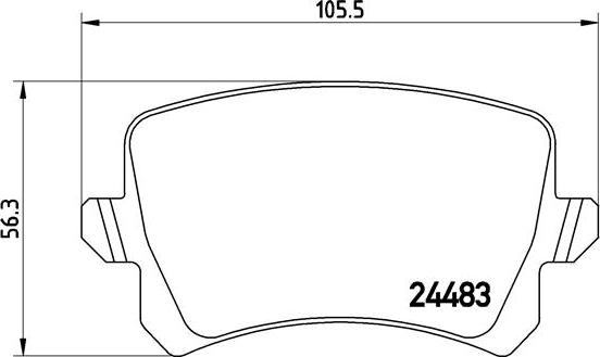 Brembo P 85 109 - Bromsbeläggssats, skivbroms xdelar.se