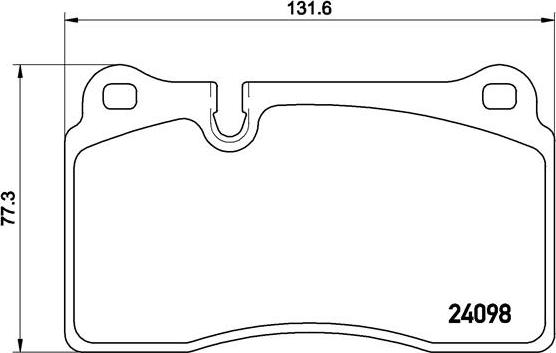 Brembo P 85 116 - Bromsbeläggssats, skivbroms xdelar.se