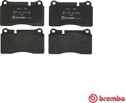 Brembo P 85 110 - Bromsbeläggssats, skivbroms xdelar.se