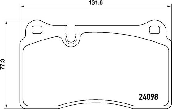 Brembo P 85 110 - Bromsbeläggssats, skivbroms xdelar.se