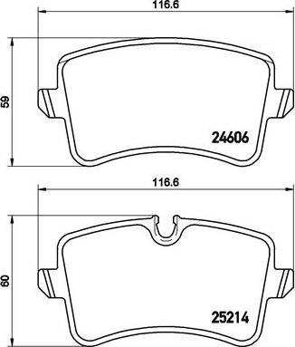 Brembo P 85 118 - Bromsbeläggssats, skivbroms xdelar.se