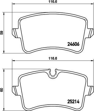 Brembo P 85 117 - Bromsbeläggssats, skivbroms xdelar.se