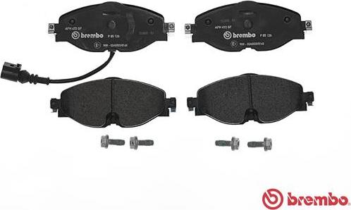 Brembo P 85 126 - Bromsbeläggssats, skivbroms xdelar.se