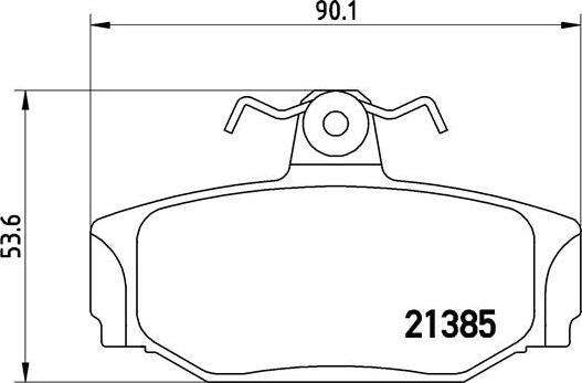 Brembo P 86 009 - Bromsbeläggssats, skivbroms xdelar.se